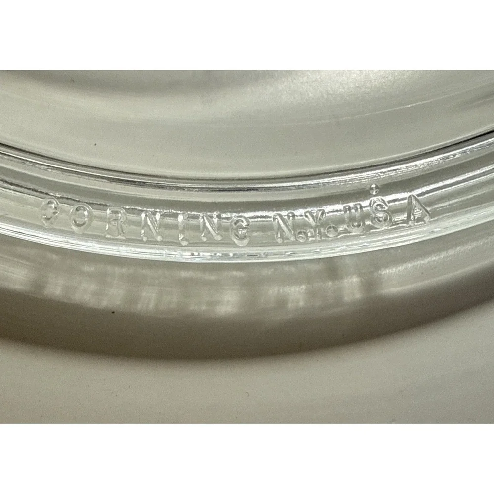 Vintage CORNING Clear Glass NY USA #9 ~ 7‎ 1/2
